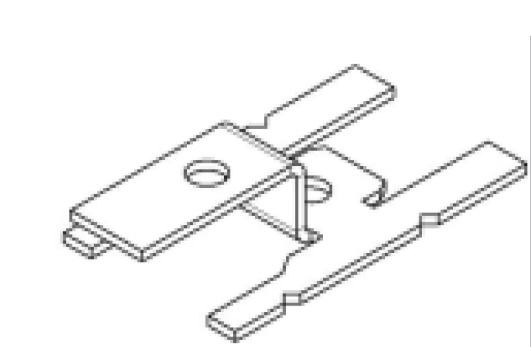 DESTOCKAGE - Solrif Patte de fixation de profilé