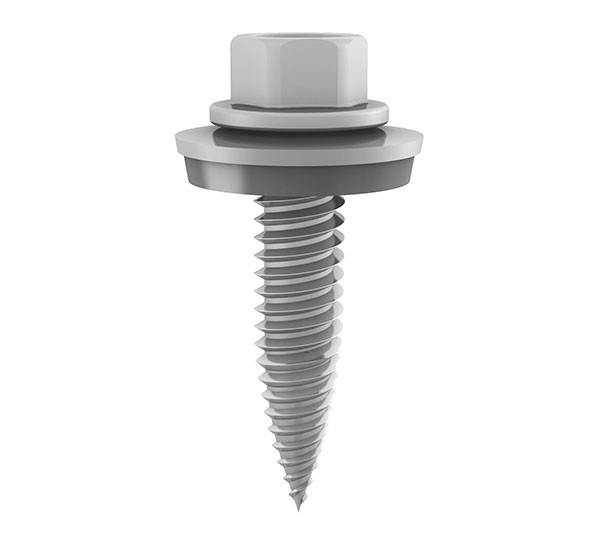 K2 - Selbstbohrende Blechschraube Mit Sechskantkopf Mit Dichtscheibe 6X25 (Pro Karton À 160 Stück)