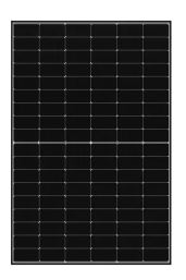 [01-LR5-54HIH 405M] Destockage - Module Longi LR5 54HIH 405M - 405W - 1722x1134x30mm - cadre noir - MC4